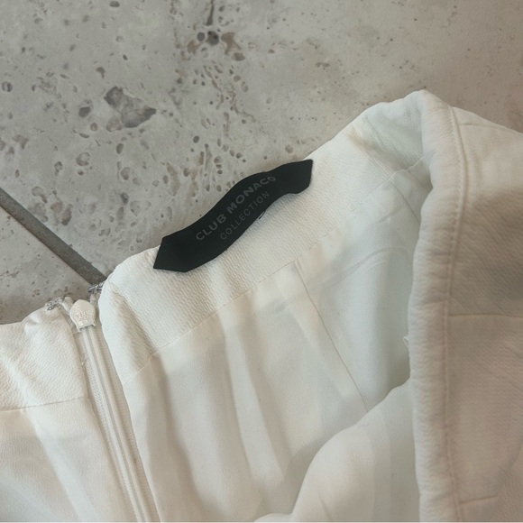 Club Monaco White Lined Bermuda Wide Leg Women’s Shorts XS - Picture 6 of 10